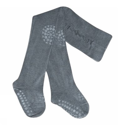 GoBabyGo Protiskluzové punčochy Bamboo - Stone Blue, vel. 6 - 12 měsíců