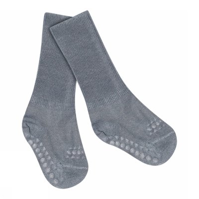 GoBabyGo Protiskluzové ponožky Bamboo - Stone Blue, vel. 6 - 12 měsíců