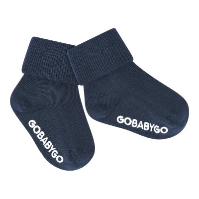 GoBabyGo Protiskluzové ponožky - Navy Blue, vel. 1 - 2 roky - obrázek