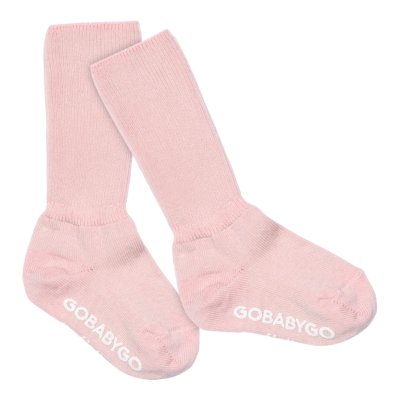GoBabyGo Protiskluzové ponožky - Soft Pink, vel. 1 - 2 roky