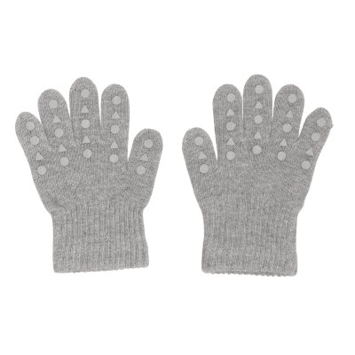 GoBabyGo Protiskluzové rukavičky - Grey Melange, vel. 1 - 2 roky