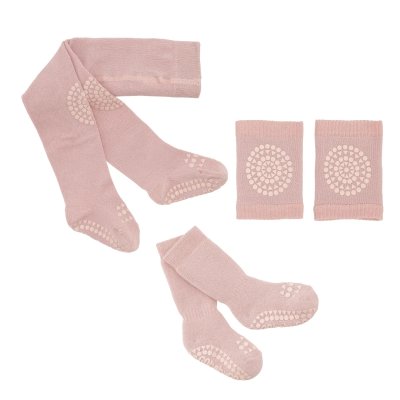 GoBabyGo Protiskluzový startovací set - Soft Pink, vel. 6 - 12 měsíců - obrázek