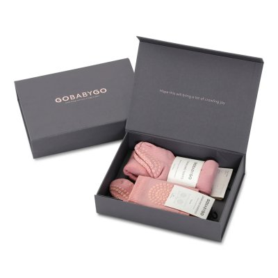 GoBabyGo Protiskluzový startovací set - Soft Pink, vel. 6 - 12 měsíců