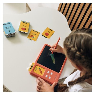 FreeOn Free2Play Interaktivní LCD tabulka 2v1 pro výuku angličtiny Kiddigit - Pink - obrázek