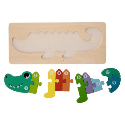 FreeOn Free2Play Dřevěné puzzle - Crocodile - obrázek