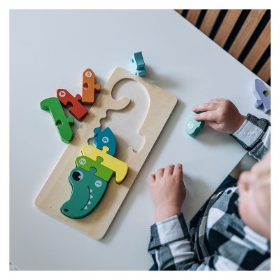 FreeOn Free2Play Dřevěné puzzle - Crocodile - obrázek