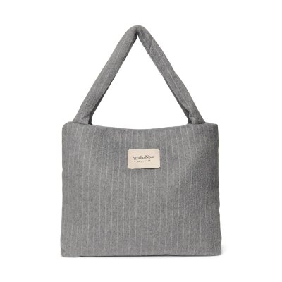Studio Noos Taška Mom Bag Flannel Chalkstripe - Light Grey - obrázek