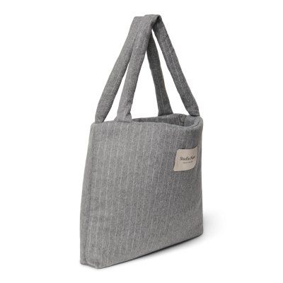 Studio Noos Taška Mom Bag Flannel Chalkstripe - Light Grey - obrázek