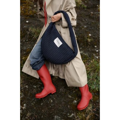 Studio Noos Crossbody taška Flannel Chalkstripe - Dark Blue - obrázek
