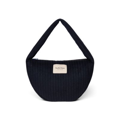 Studio Noos Crossbody taška Flannel Chalkstripe - Dark Blue - obrázek