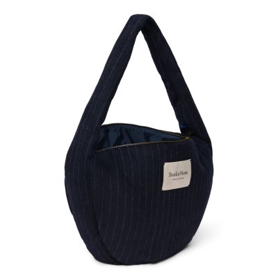 Studio Noos Crossbody taška Flannel Chalkstripe - Dark Blue - obrázek