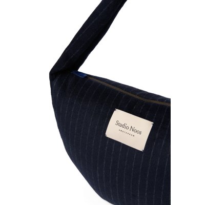 Studio Noos Crossbody taška Flannel Chalkstripe - Dark Blue - obrázek