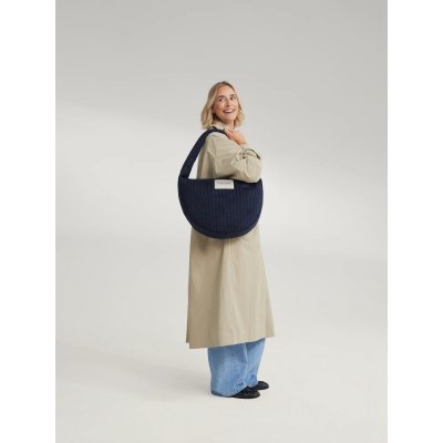 Studio Noos Crossbody taška Flannel Chalkstripe - Dark Blue - obrázek
