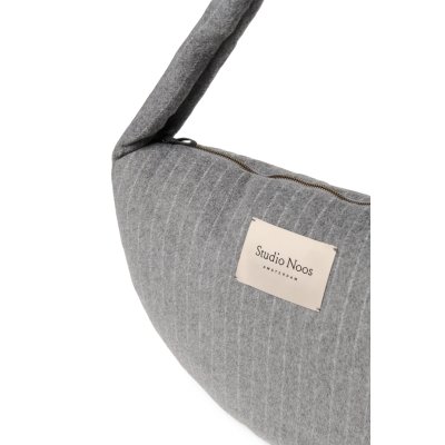 Studio Noos Crossbody taška Flannel Chalkstripe - Light Grey - obrázek