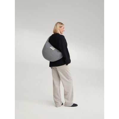 Studio Noos Crossbody taška Flannel Chalkstripe - Light Grey - obrázek