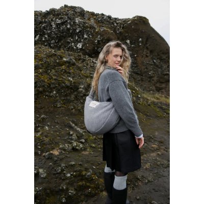 Studio Noos Crossbody taška Flannel Chalkstripe - Light Grey - obrázek