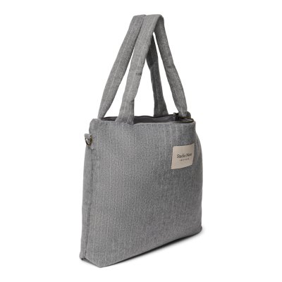 Studio Noos Přebalovací taška Flannel Chalkstripe - Light Grey - obrázek