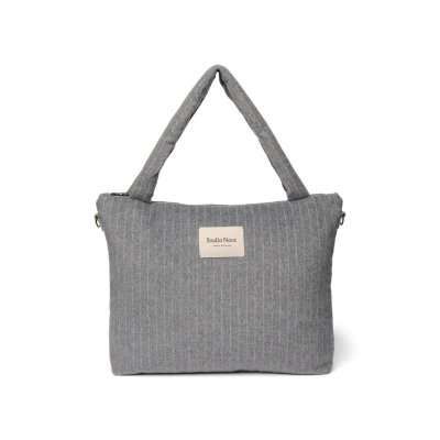 Studio Noos Přebalovací taška Flannel Chalkstripe - Light Grey