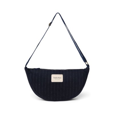 Studio Noos Crossbody ledvinka Flannel Chalkstripe - Dark Blue - obrázek
