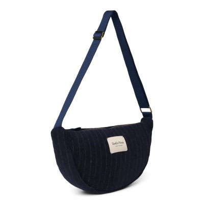 Studio Noos Crossbody ledvinka Flannel Chalkstripe - Dark Blue - obrázek