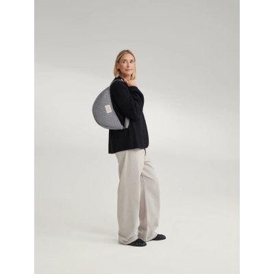 Studio Noos Crossbody ledvinka Flannel Chalkstripe - Light Grey - obrázek