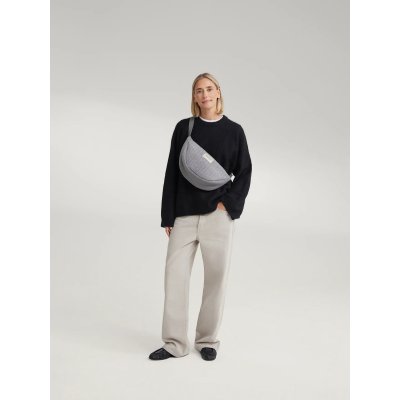 Studio Noos Crossbody ledvinka Flannel Chalkstripe - Light Grey - obrázek