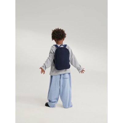 Studio Noos Dětský batůžek Mini Flannel Chalkstripe - Dark Blue - obrázek