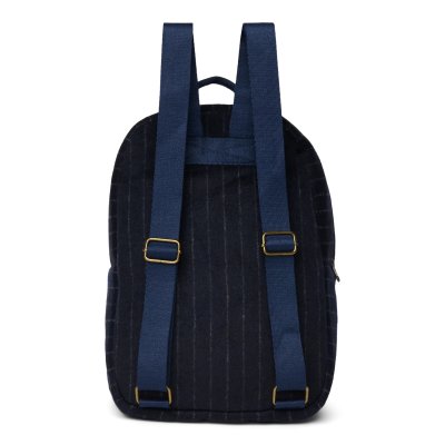 Studio Noos Dětský batoh Midi Flannel Chalkstripe - Dark Blue - obrázek