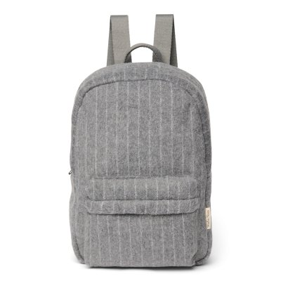 Studio Noos Dětský batoh Midi Flannel Chalkstripe - Light Grey - obrázek