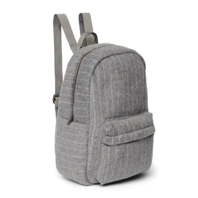 Studio Noos Dětský batoh Midi Flannel Chalkstripe - Light Grey - obrázek