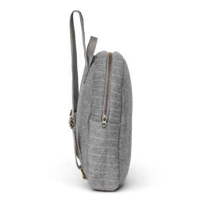 Studio Noos Dětský batůžek Mini Flannel Chalkstripe - Light Grey - obrázek