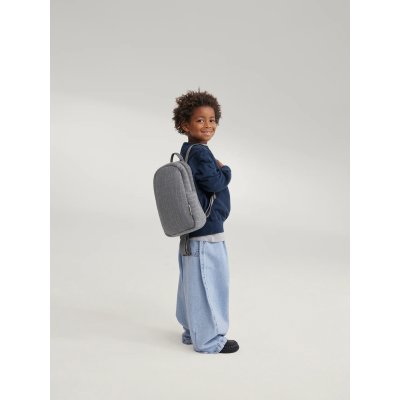 Studio Noos Dětský batůžek Mini Flannel Chalkstripe - Light Grey - obrázek