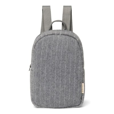 Studio Noos Dětský batůžek Mini Flannel Chalkstripe - Light Grey