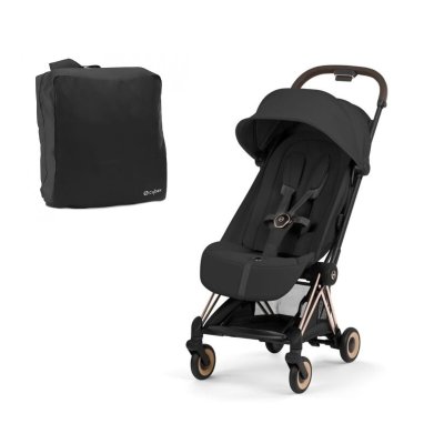 Cybex Platinum Coya Style + Cestovní taška - Rosegold/Sepia Black
