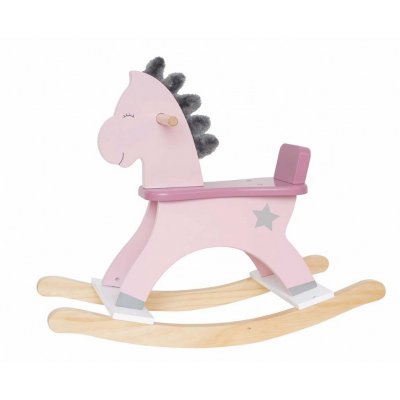JaBaDaBaDo dřevěná houpací hračka - Koník růžový