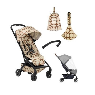 Joolz Aer2 Bundle Set Golfky Wildride + Pláštěnka + Madlo - Boho