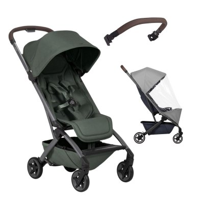 Joolz Aer2 Bundle Set Golfky + Pláštěnka + Madlo - Forest Green
