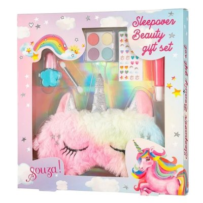 Souza! Dětská make-up sada + Maska na spaní - Jednorožec