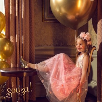 Souza! Dětský kostým - Princezna Elise, vel. 110/122 - obrázek