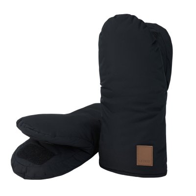 Leokid Set Fusak Transformer + Rukavice na kočárek - Cement Beige/Black - obrázek