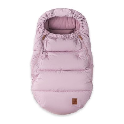 Leokid Set Fusak Olaf + Rukavice na kočárek - Foggy Pink/Black - obrázek