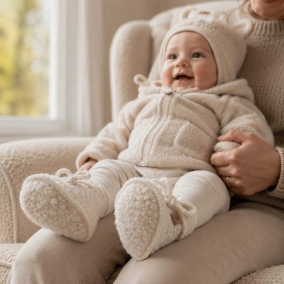 Zaffiro Nevada Vlněné capáčky - Beige, vel. 0 - 6 m.