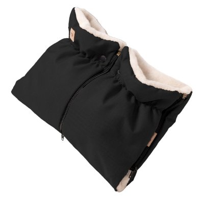 Zaffiro Scandi 2v1 Vlněné rukavice na kočárek/Rukávník - Black