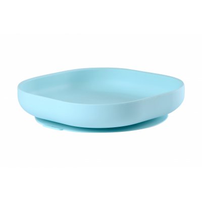 Béaba silikonový talíř s přísavkou - Blue