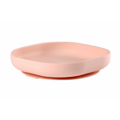 Béaba silikonový talíř s přísavkou - Pink