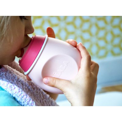 Béaba lahvička BabySqueez 2v1 - Pink - obrázek