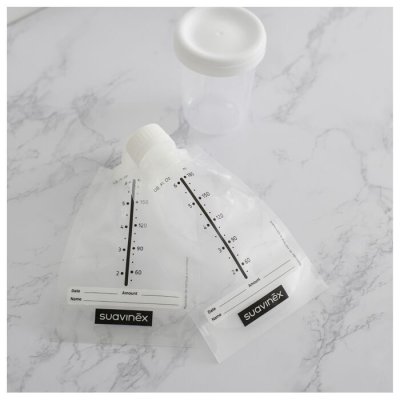 Suavinex sáčky na skladování mateřského mléka Zero Zero s uzávěrem - 20 ks - obrázek