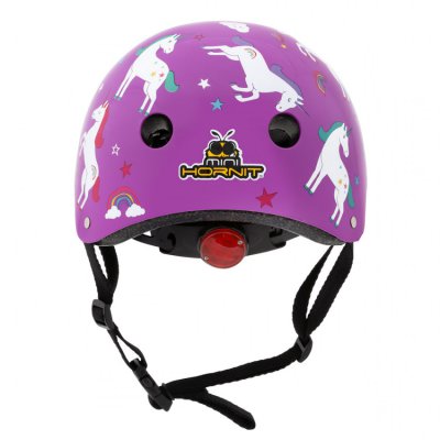 Mini Hornit dětská přilba s blikačkou - Jednorožec, vel. S - obrázek