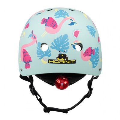 Mini Hornit dětská přilba s blikačkou - Plameňák, vel. M - obrázek