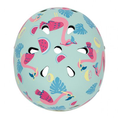 Mini Hornit dětská přilba s blikačkou - Plameňák, vel. M - obrázek